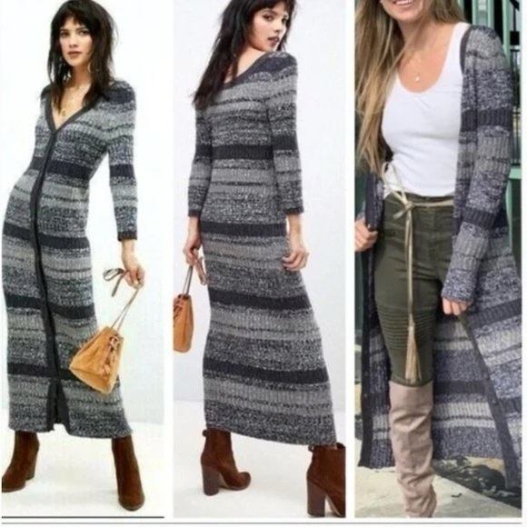 NWT Free People Cozy Up Cardigan Maxi Dress | XS - Picture 5 of 7